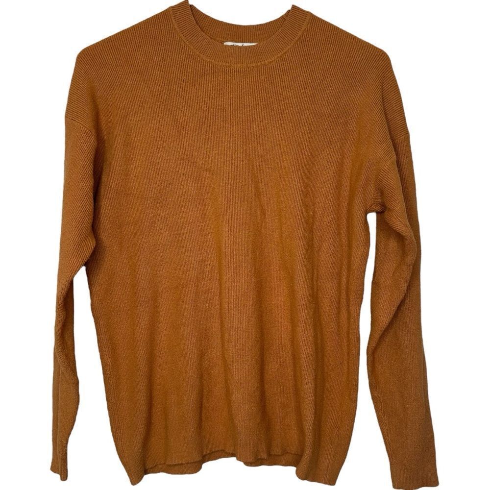 |EUC| POLAGRAM Button Accent Crewneck Pullover Sweater